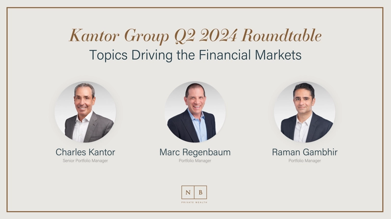 Kantor Group Q2 2024 Roundtable – Topics Driving the Financial Markets